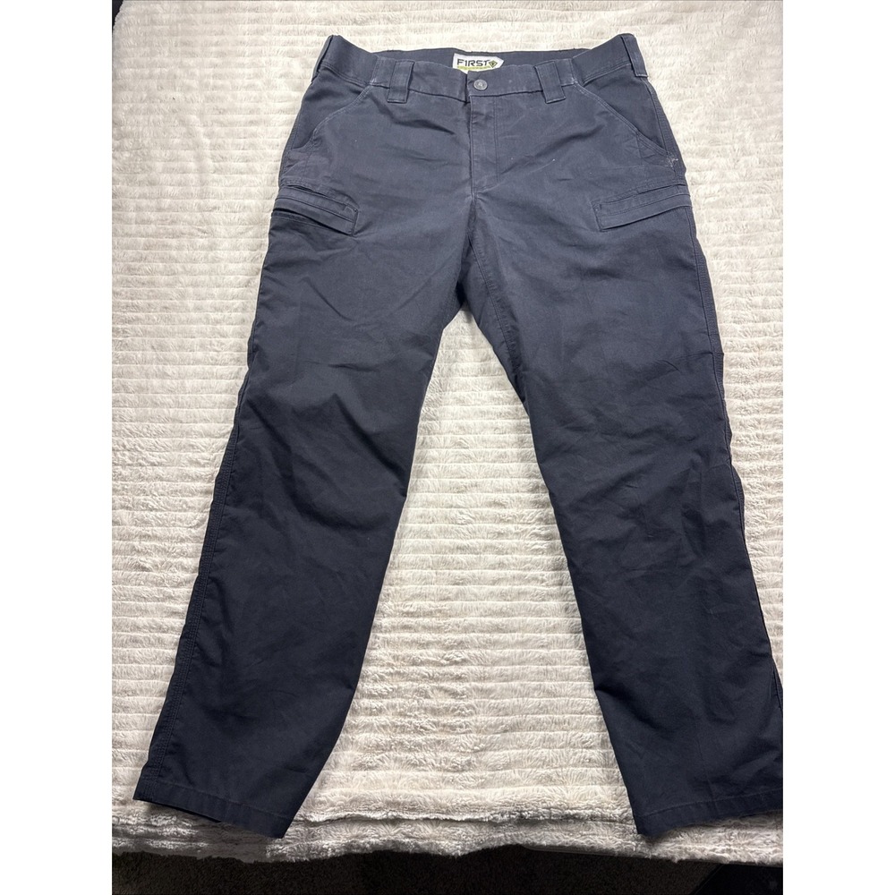 First Tactical Cargo Pants Mens 36x32 Navy Ripstop Utility Workwear Pockets